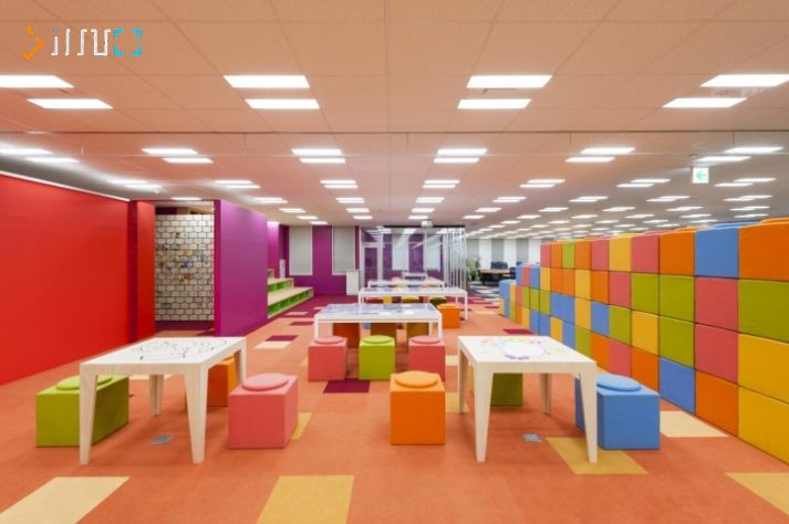 ایده ای جالب در دکوراسیون دفتر کار : طراحی دفتر شرکت pixiv